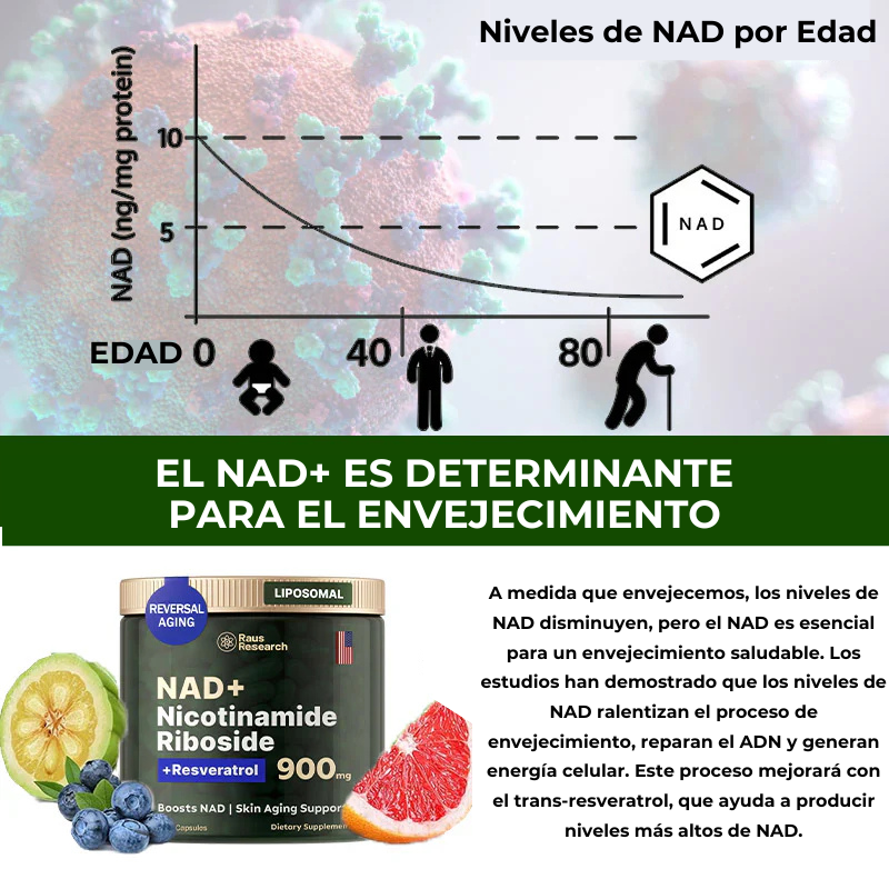 Antiedad y potenciador | NAD Nicotinamide