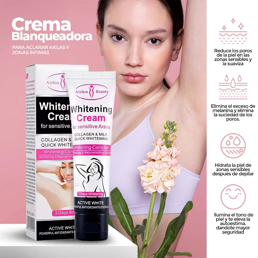 Crema blanqueadora Axilas y Zonas intimas